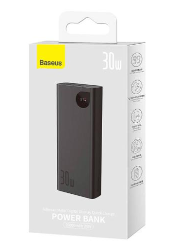 Павербанк Baseus Adaman Metal 20000 mAh 30 W Black (PPAD030001) - фото 6