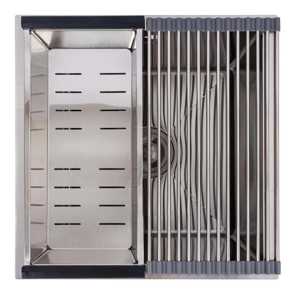 Мийка кухонна Valeso Handmade монтаж під стільницю 44х44 см - фото 3