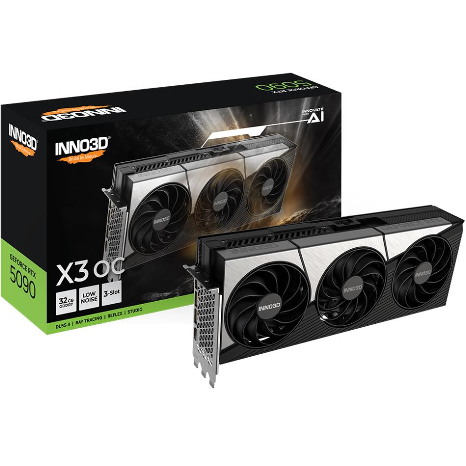 Видеокарта Inno3D X3 OC GeForce RTX5090 32 GB GDDR7 512bit PCI Express 5.0 (N50903-32D7X-17593928) - фото 9