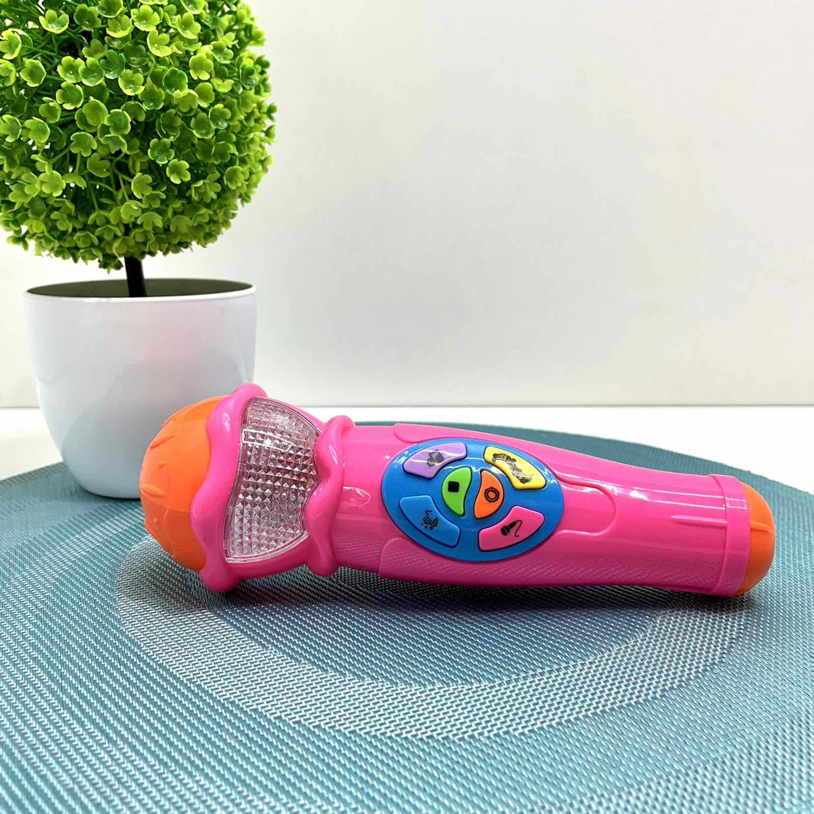 Микрофон детский Limo Toy музыкальный 19 см Розовый (7043 UA)