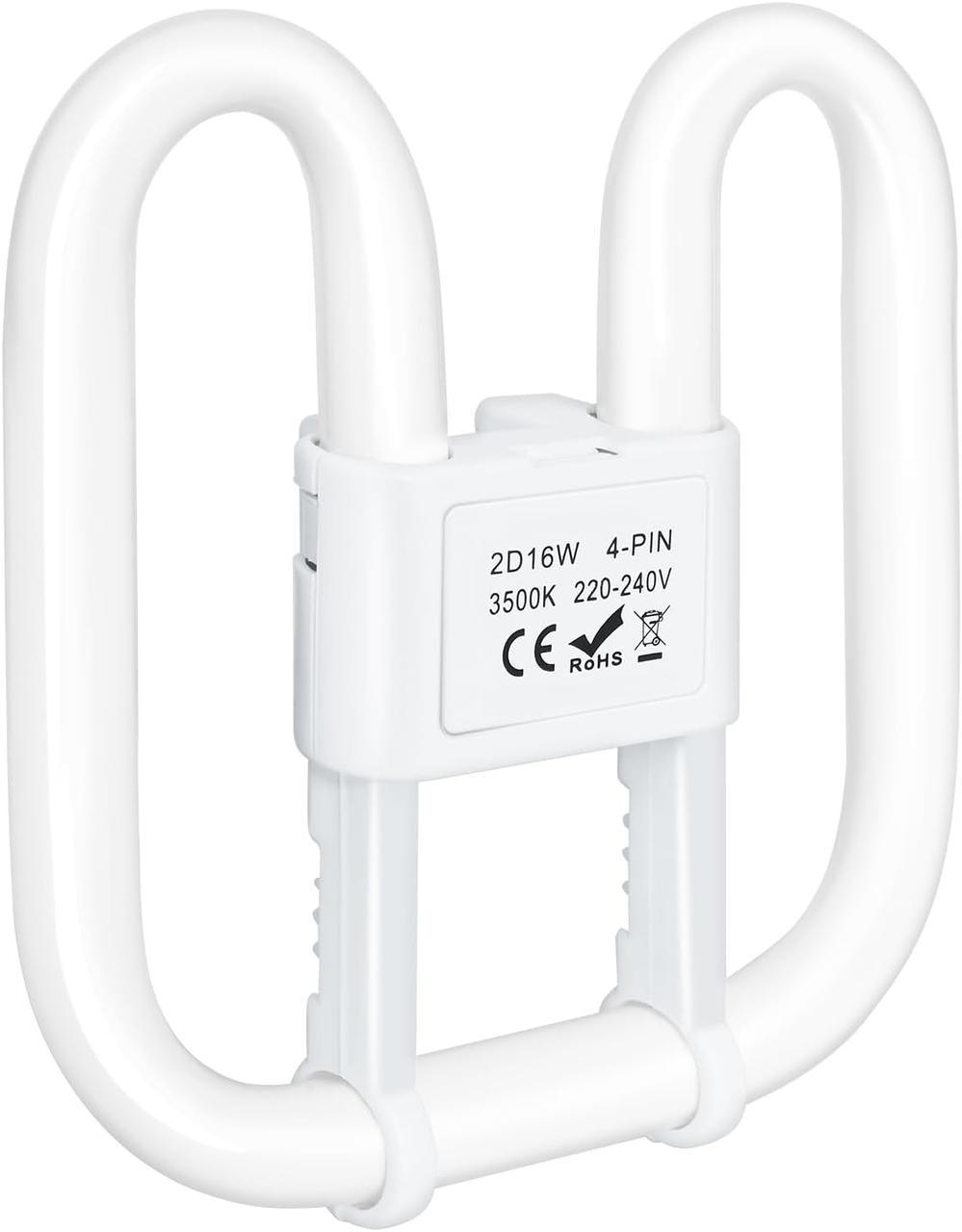 Люминесцентная лампа без дымирования GR10Q 4-контактная 16 Вт 13,3х13,3 см (2881867391)