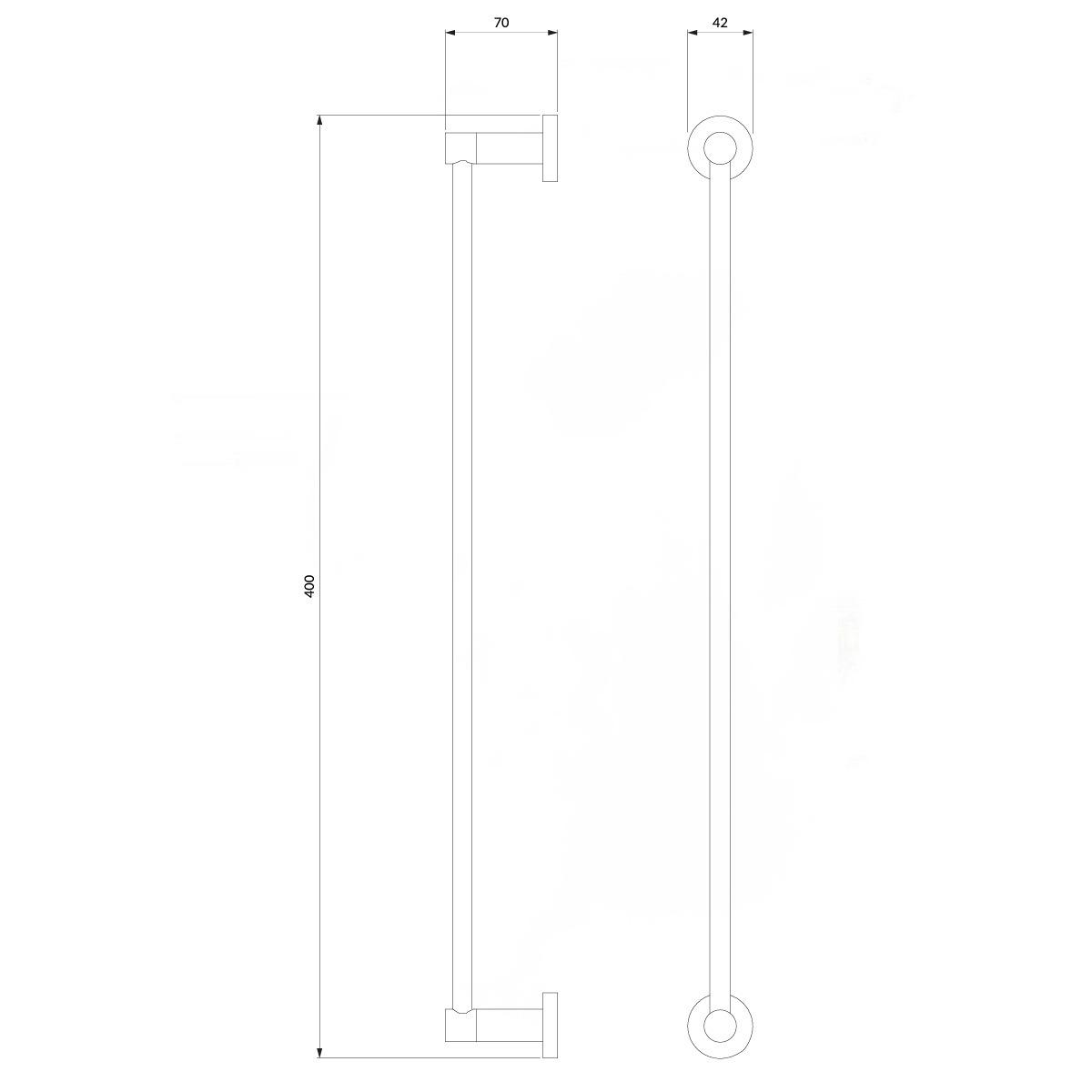 Держатель для полотенец Omnires Modern Project MP60214BSB одинарный Золотой (228446) - фото 2 Держатель для полотенец Omnires Modern Project MP60214BSB одинарный Золотой (228446) - фото 2