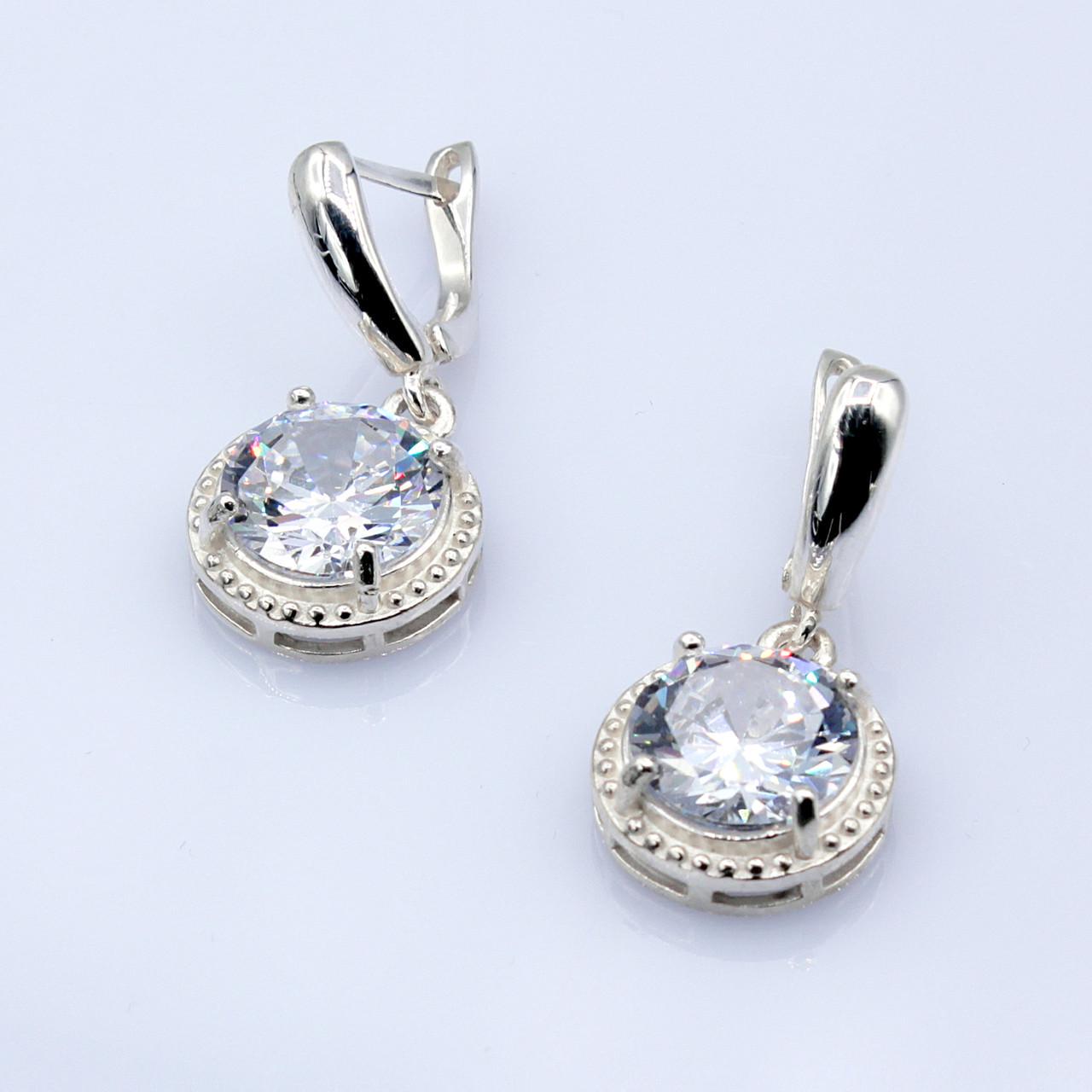 Серебряные серьги Глаз Дракона