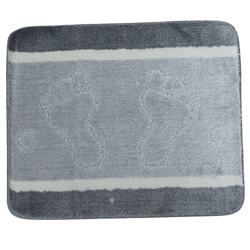 Килимок для ванної кімнати Banyolin Ноги 50х60 см Світло-сірий