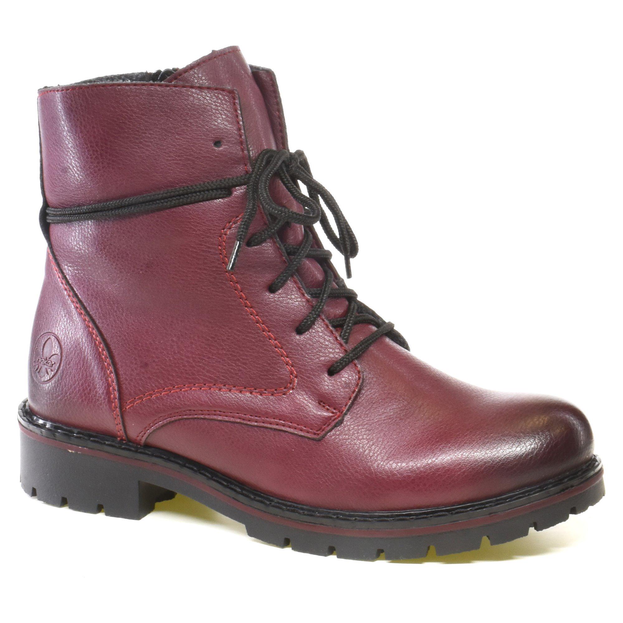 Ботинки зимние женские Rieker р. 39 Бордовый (013010-39)