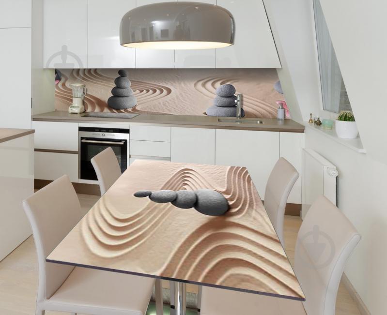 Наклейка 3Д виниловая на стол Zatarga «Китайское искусство» 650х1200 мм для домов, квартир, столов, кофейн,