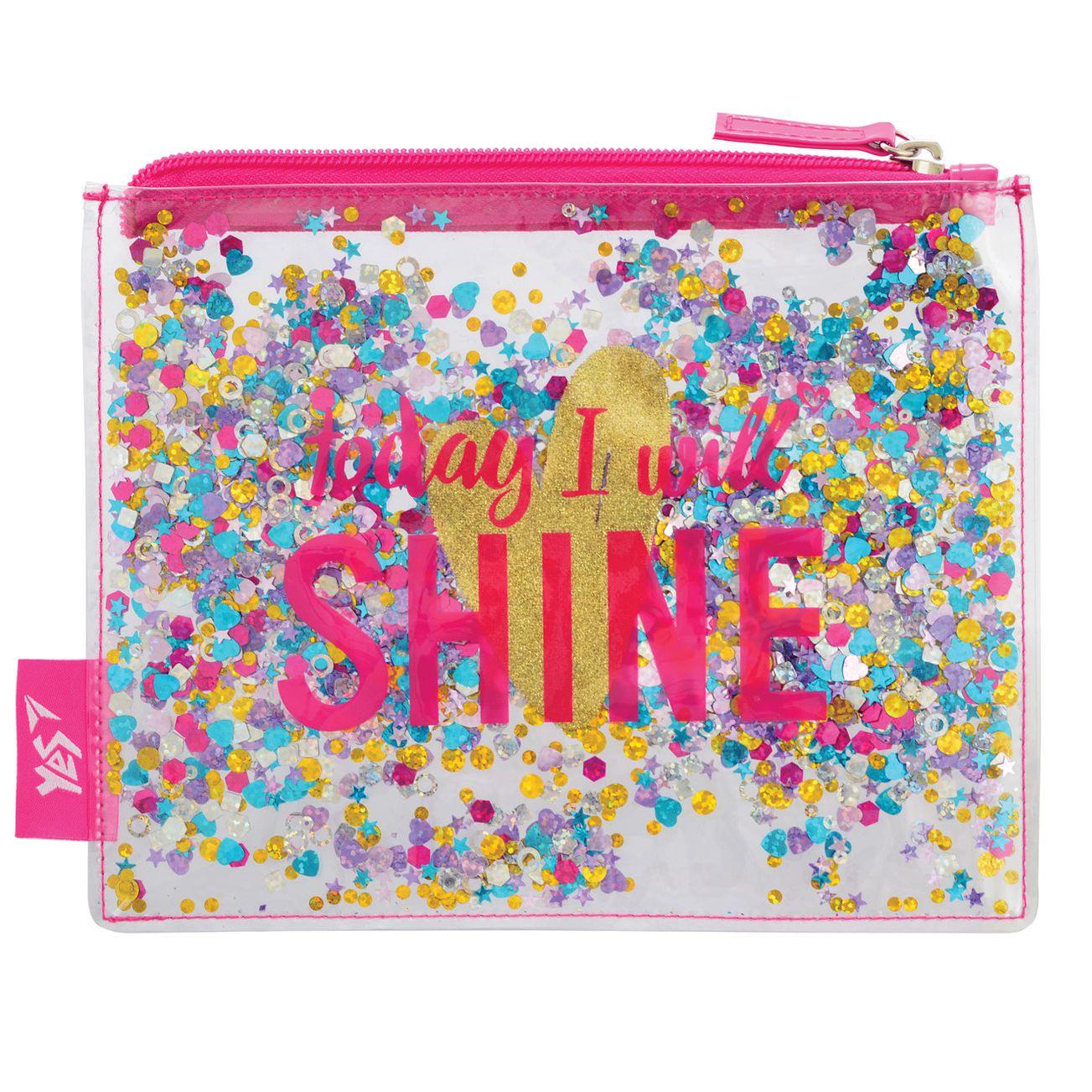 Пенал-косметичка YES з блискітками Shine (532640)
