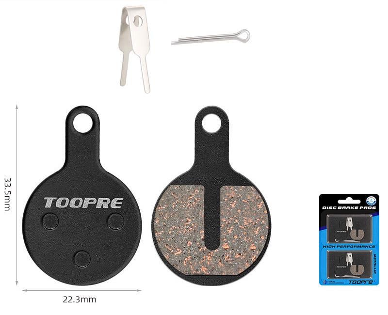 Гальма велосипедні Toopre TP-07B 33,5х22,3 мм 2 пари 4 шт. (8100) - фото 2