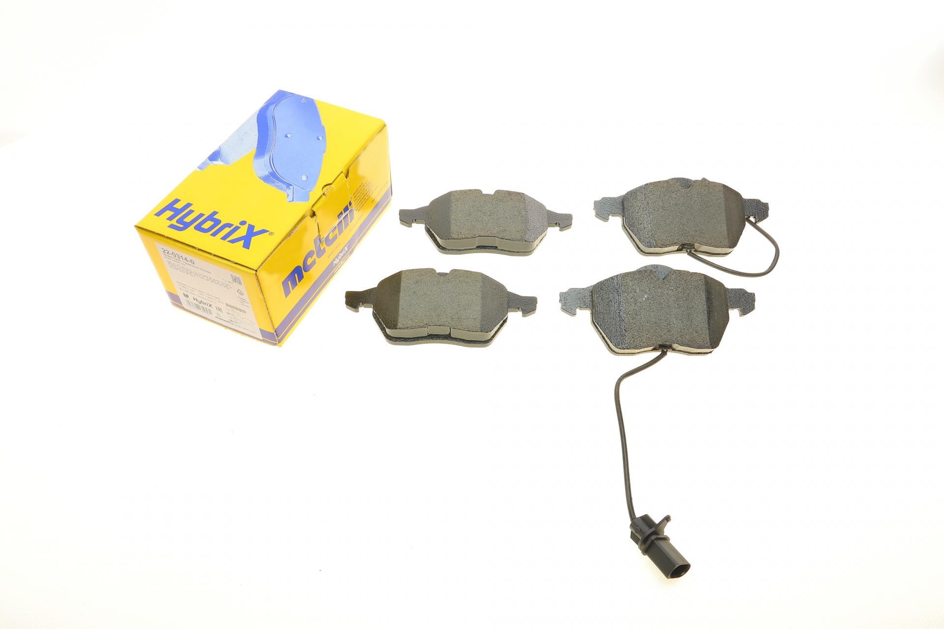 Тормозные колодки передние METELLI для Audi A4/A6 95-11/Skoda SuperB 01-08/VW Passat B5 00-05 с датчиками (22-0314-0)
