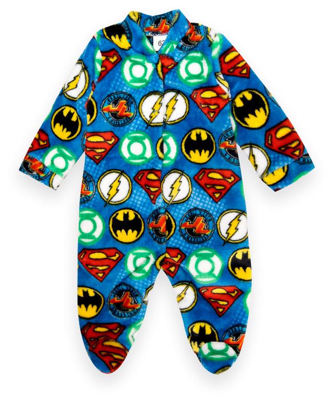 Комбинезон детский для мальчиков Mareks Герои теплый на кнопках 74 см Синий (70020)