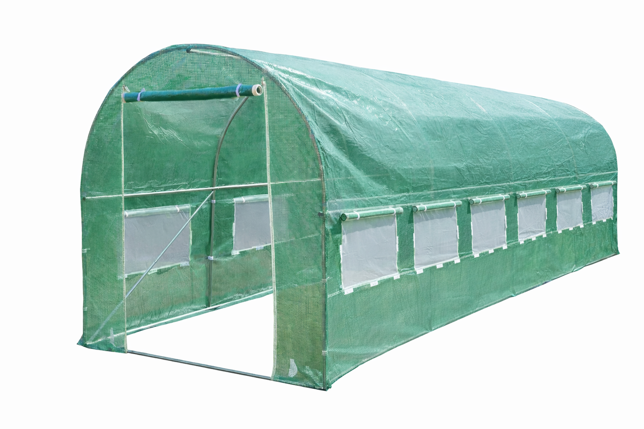 Теплица 9 м2 с окнами армированная пленка UV-4 4,5х2х2 м Зеленый (2144586627)