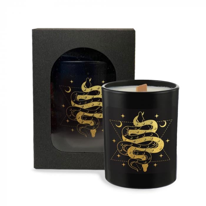 Аромасвечка соевая Gifty Змея с деревянным фитилем (22468448) Аромасвечка соевая Gifty Змея с деревянным фитилем (22468448)