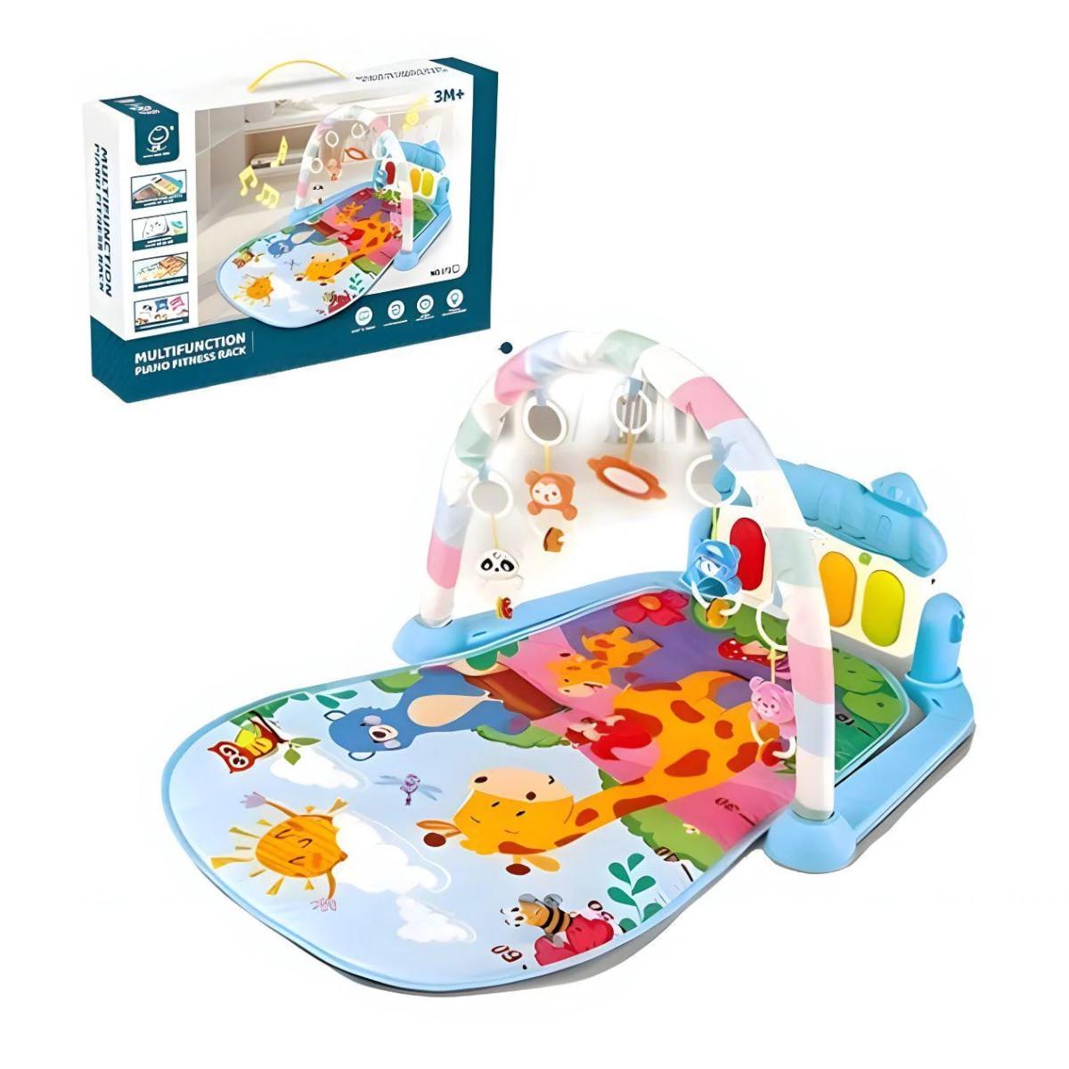Килимок ігровий розвиваючий Play Mat музичний для немовлят з дугою та піаніно (972)