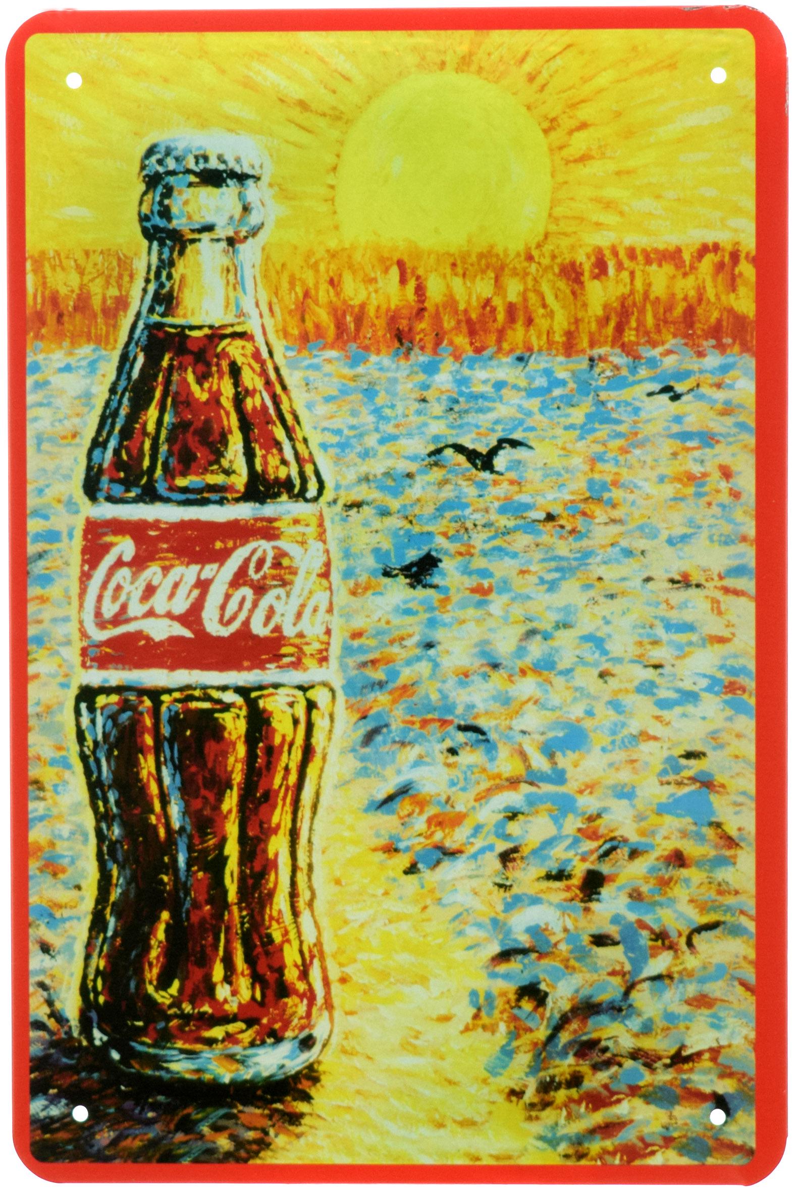 Табличка металлическая Кока-Кола Арт 20x30 см