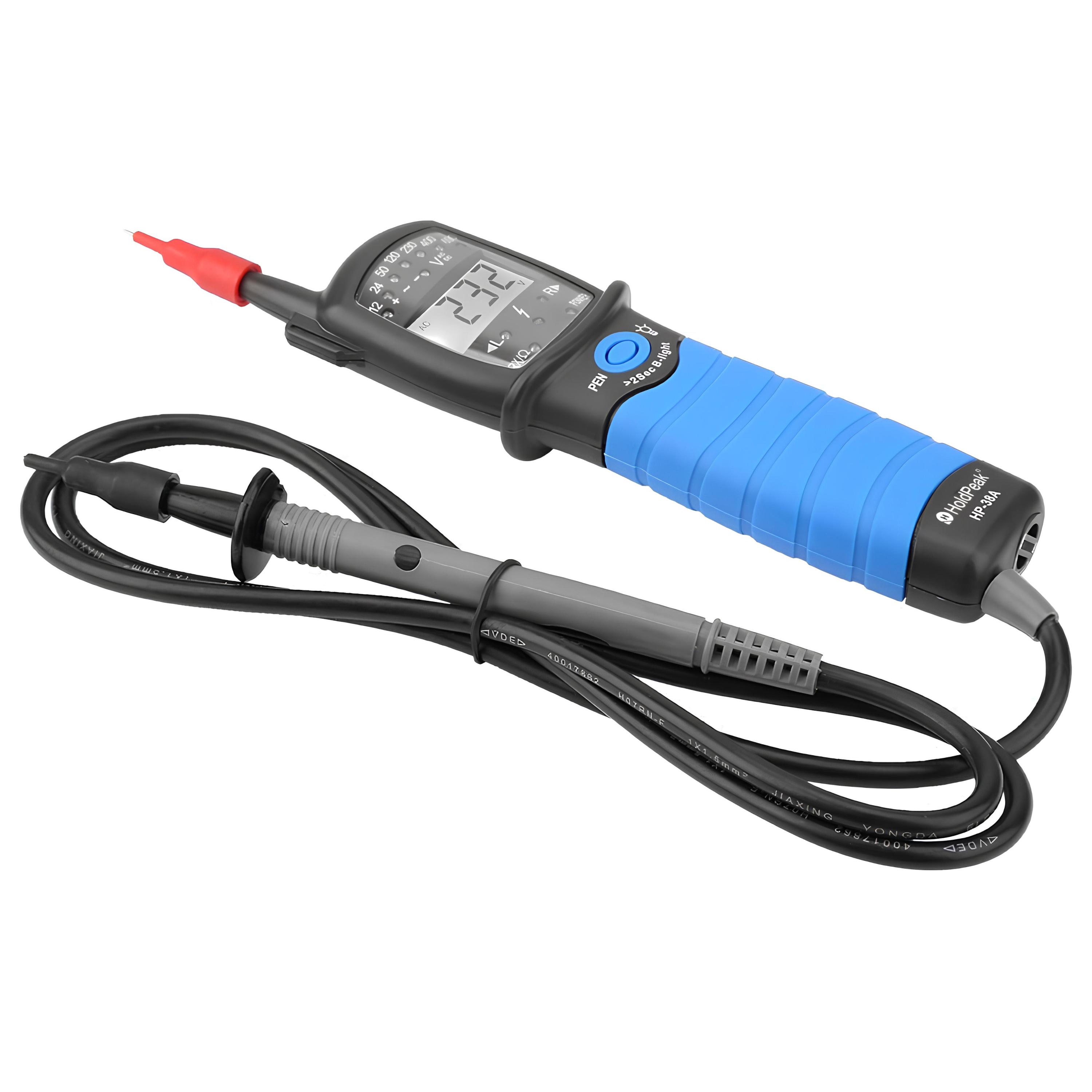Мультиметр-двополюсний тестер напруги цифровий HoldPeak HP-38A LED 2000 відліків 7В-690 В AC/DC IP64 - фото 7 Мультиметр-двополюсний тестер напруги цифровий HoldPeak HP-38A LED 2000 відліків 7В-690 В AC/DC IP64 - фото 7