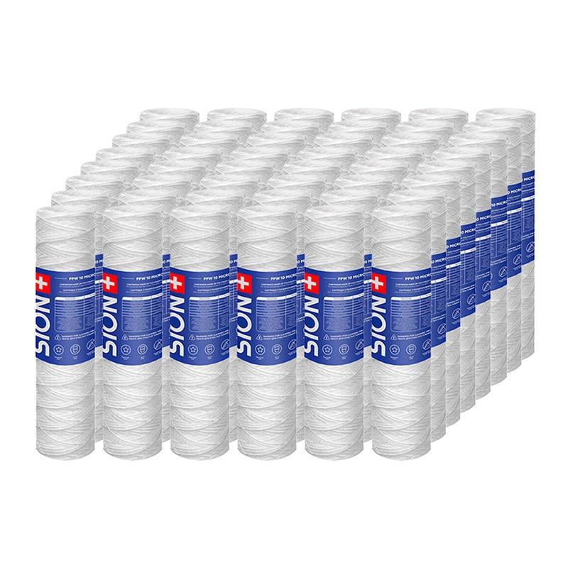 Комплект картриджей из полипропиленовой нити Sion 2,5”x10” 10 мкм 48 шт. (68046)
