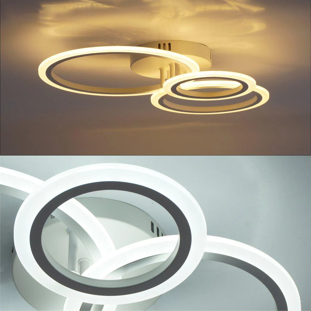 Люстра светодиодная ESLLSE TRIO 3R с пультом 70 Вт 510x380x107 мм Белый (10618) - фото 5 Люстра светодиодная ESLLSE TRIO 3R с пультом 70 Вт 510x380x107 мм Белый (10618) - фото 5