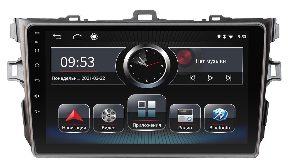 Штатная автомагнитола Incar PGA2-1451 Toyota Corolla 2009-2012