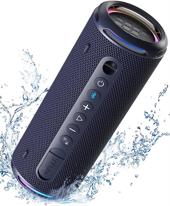 Колонка Bluetooth 5.3 водостойкая IPX7 24W Синий (623807) - фото 2