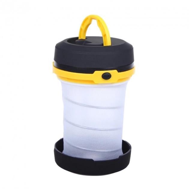 Складний ліхтар SUNROZ Pop-Up Lantern для подорожей і туризму Чорно-жовтий (SUN4342) Складний ліхтар SUNROZ Pop-Up Lantern для подорожей і туризму Чорно-жовтий (SUN4342)