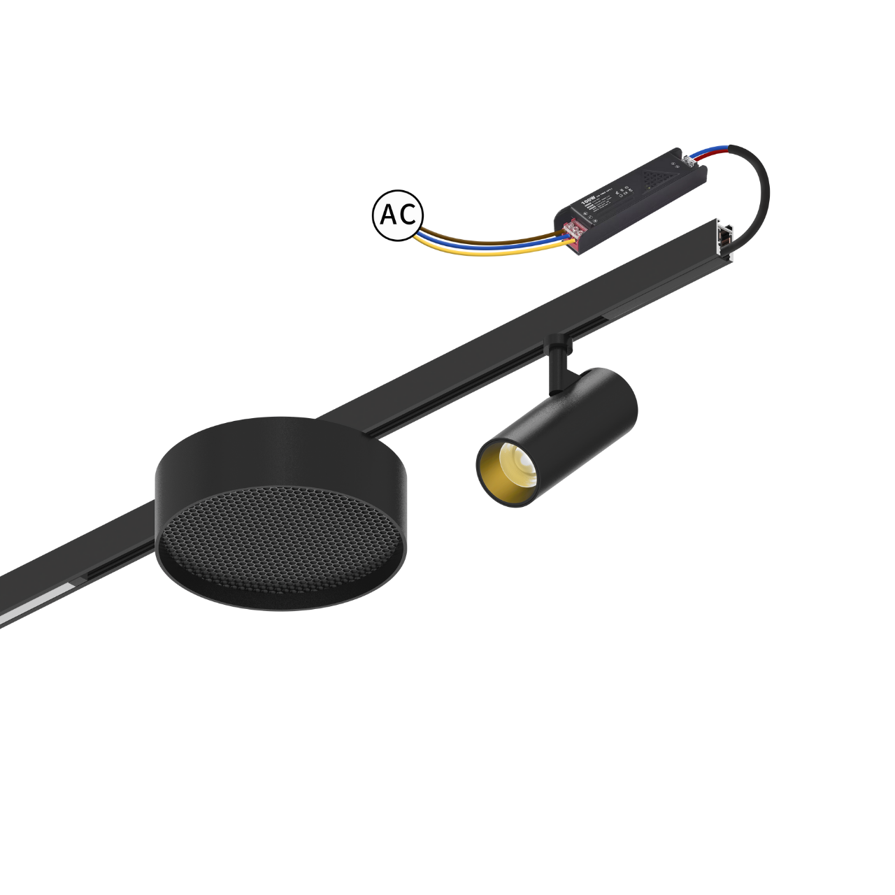 Трансформатор для трекових систем встроенный MERALLI 24V 100W Черный (TRTRWF100) - фото 2 Трансформатор для трекових систем встроенный MERALLI 24V 100W Черный (TRTRWF100) - фото 2