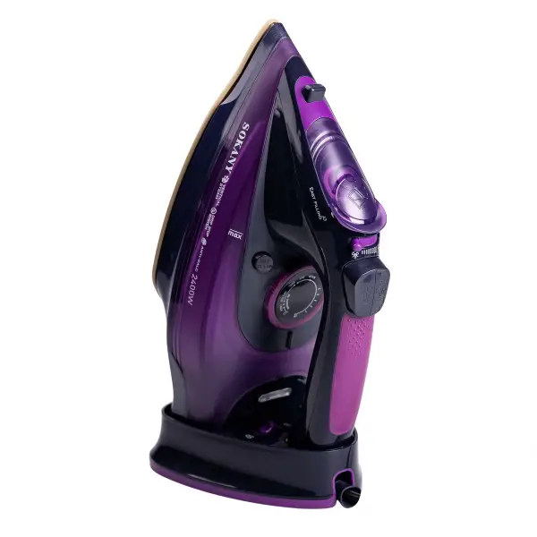 Утюг беспроводной Sokany AJ-2085 с керамической подошвой и функцией самоочистки Фиолетовый (147-107- HP-UR-2) - фото 4