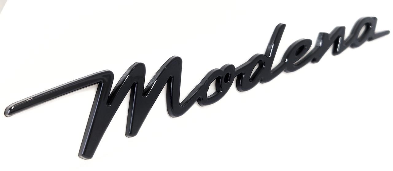 Эмблема-надпись Maserati Modena Black gloss (2334156560)
