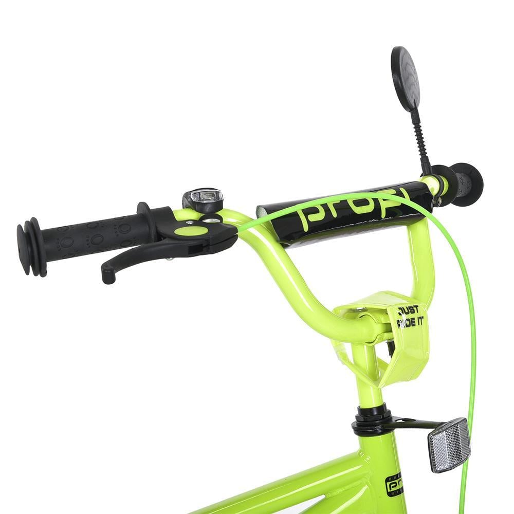 Дитячий велосипед PROF1 Prime 20" з багажником Салатовий - фото 3 Дитячий велосипед PROF1 Prime 20" з багажником Салатовий - фото 3