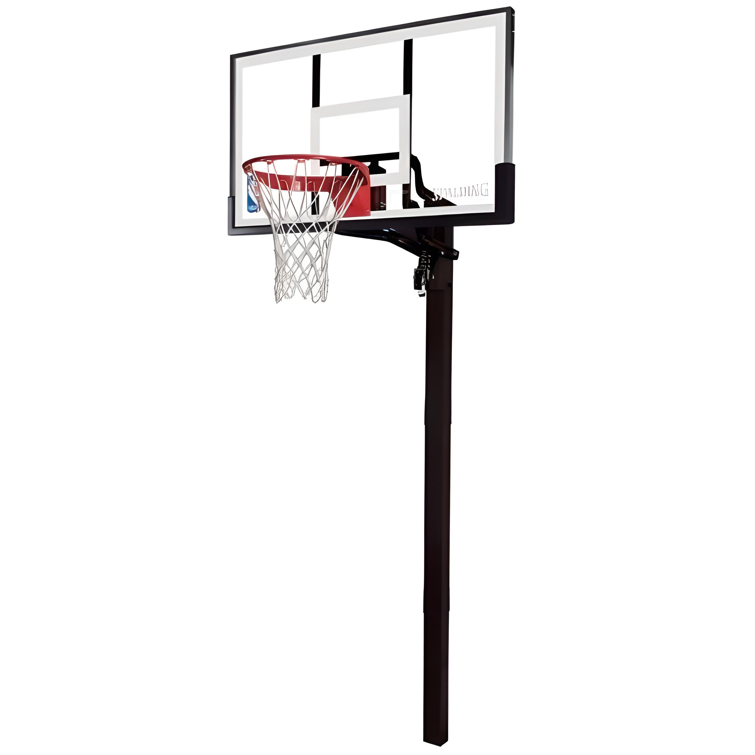 Баскетбольная стойка стационарная Spalding Acrylic in-ground 54 88365CN (Аfitnessport35) - фото 1