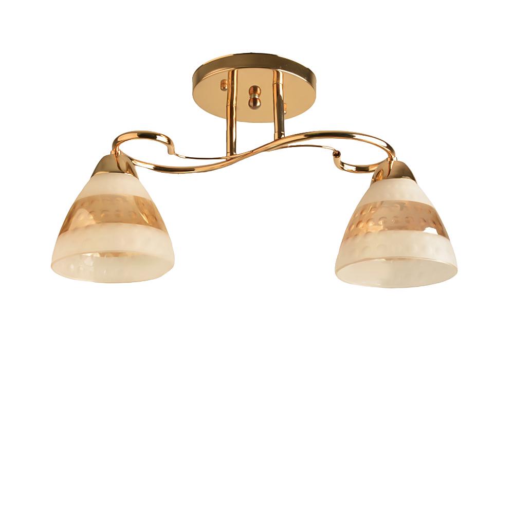 Люстра потолочная Light House SH-19276/2 FG E27х2 450х150х230 мм Золотой