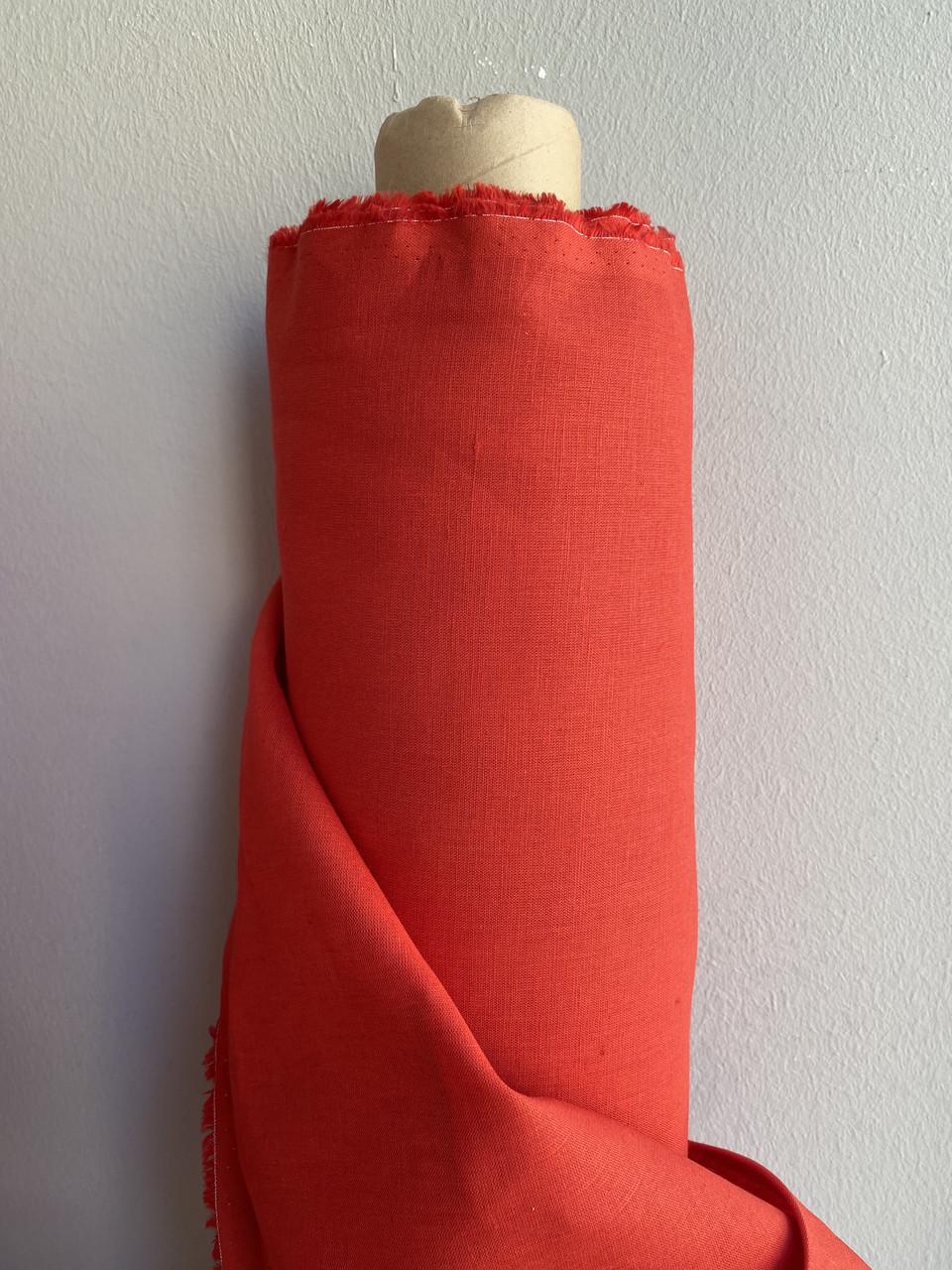 Ткань LINEN PLUS льняная 150 см 1/17 Красный Ткань LINEN PLUS льняная 150 см 1/17 Красный