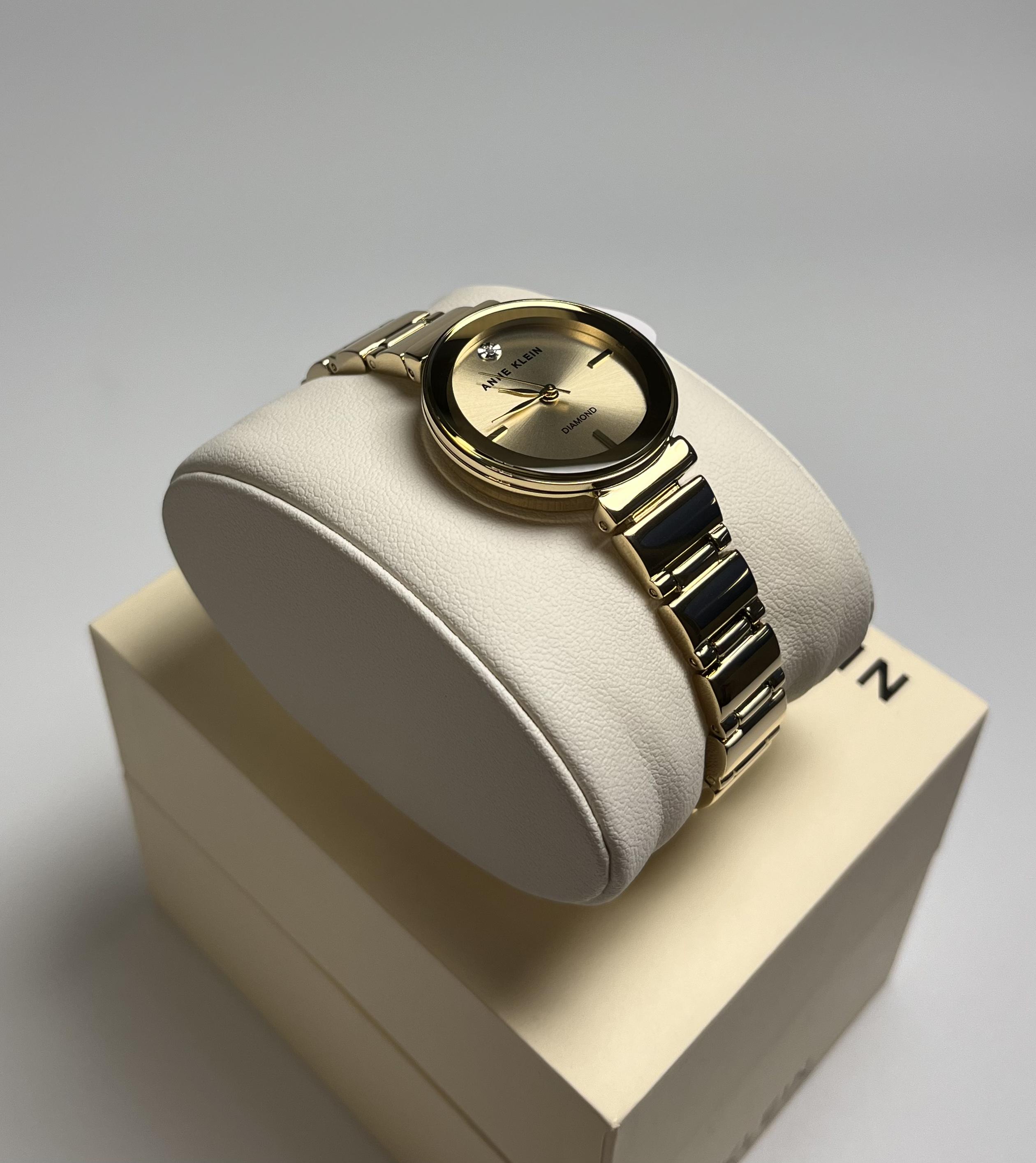 Часы женские классические Anne Klein AK/2434CHGB Золотистые (14187998) - фото 3 Часы женские классические Anne Klein AK/2434CHGB Золотистые (14187998) - фото 3