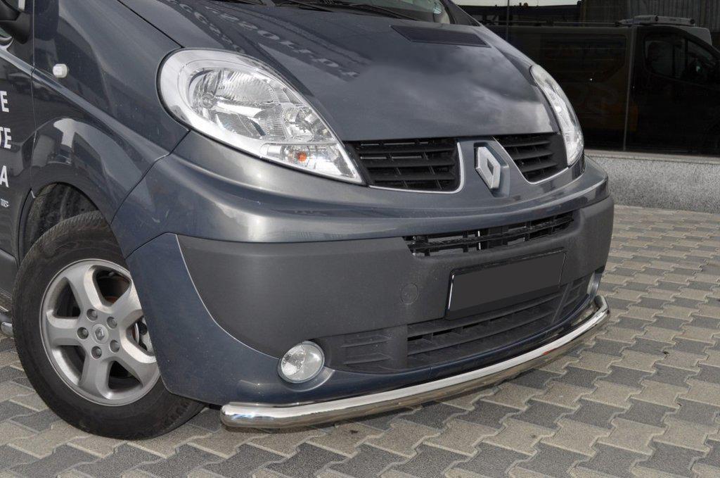 Передняя защита ST008 60 мм CAN для Nissan Primastar 2002-2014 гг. нержавеющая сталь Хром