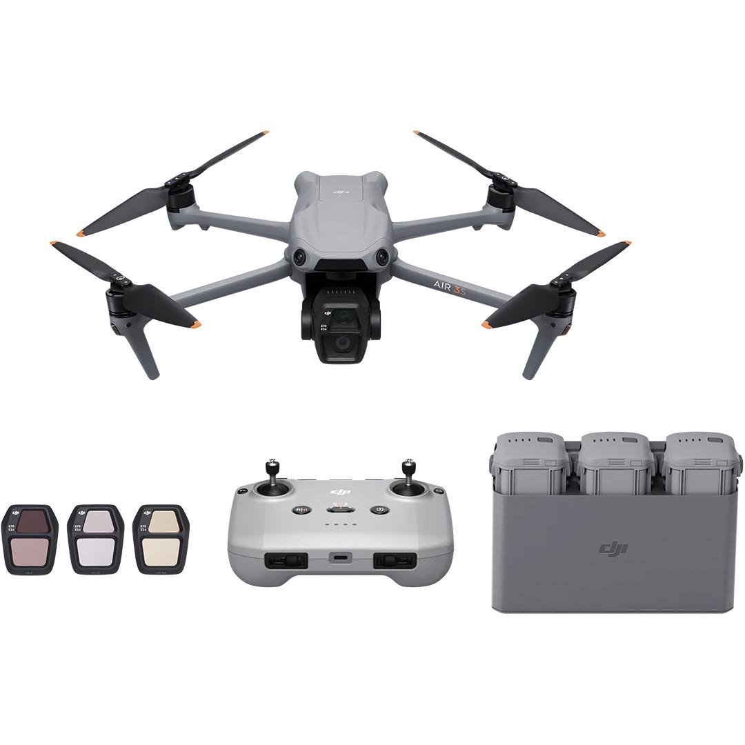 Квадрокоптер DJI Air 3S Fly More Combo с RC-N3 (CP.MA.00000815.01,CP.MA.00000815.02)