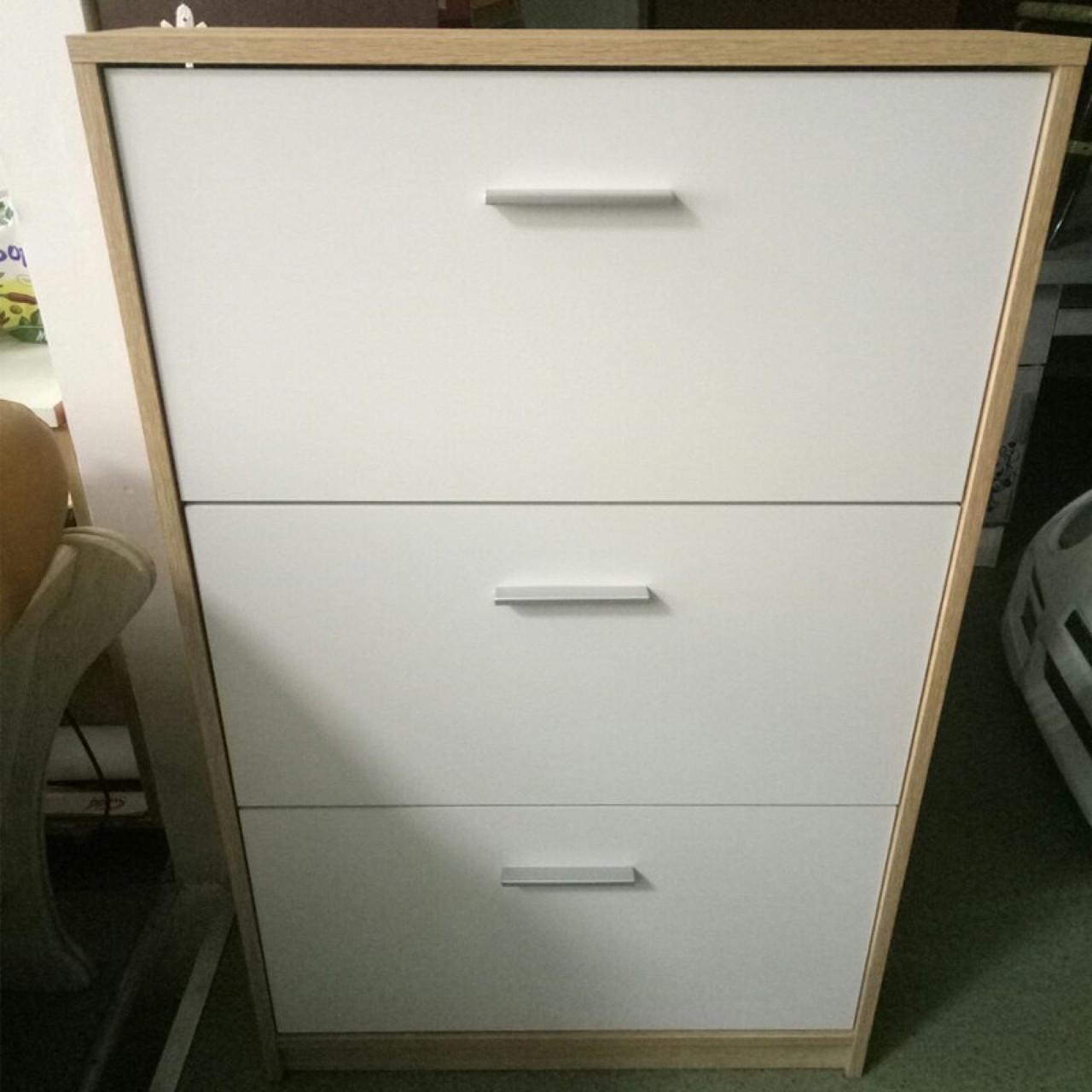 Тумба для обуви Гербор Непо SFB3K Дуб Сонома/Нимфея Альба (GRB-1348) - фото 3