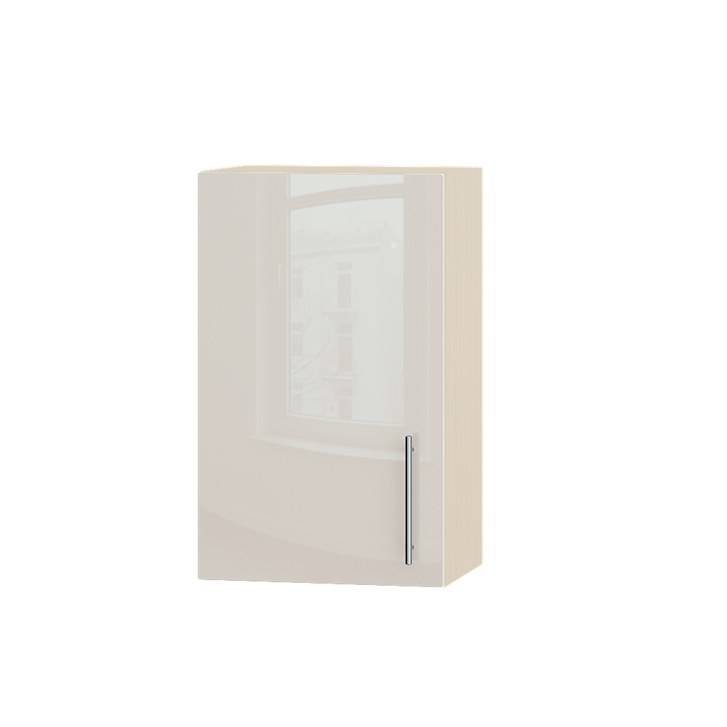 Шафа верхня Еверест Акріл модуль Верх В01-450 45х30х72 см Б'янко глянець/Дуб Молочний (04432)