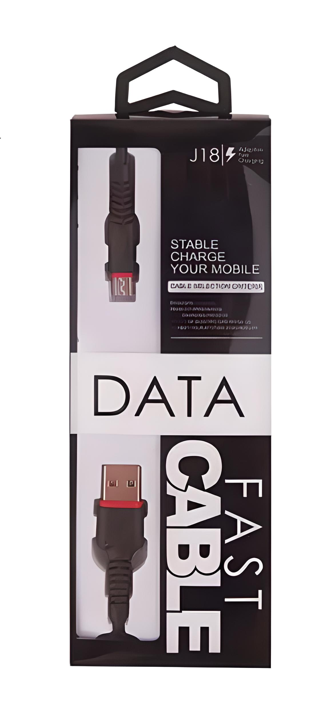 Кабель USB-Micro USB DATA J18 Black Pack Мatrix 12455 (IR004119)