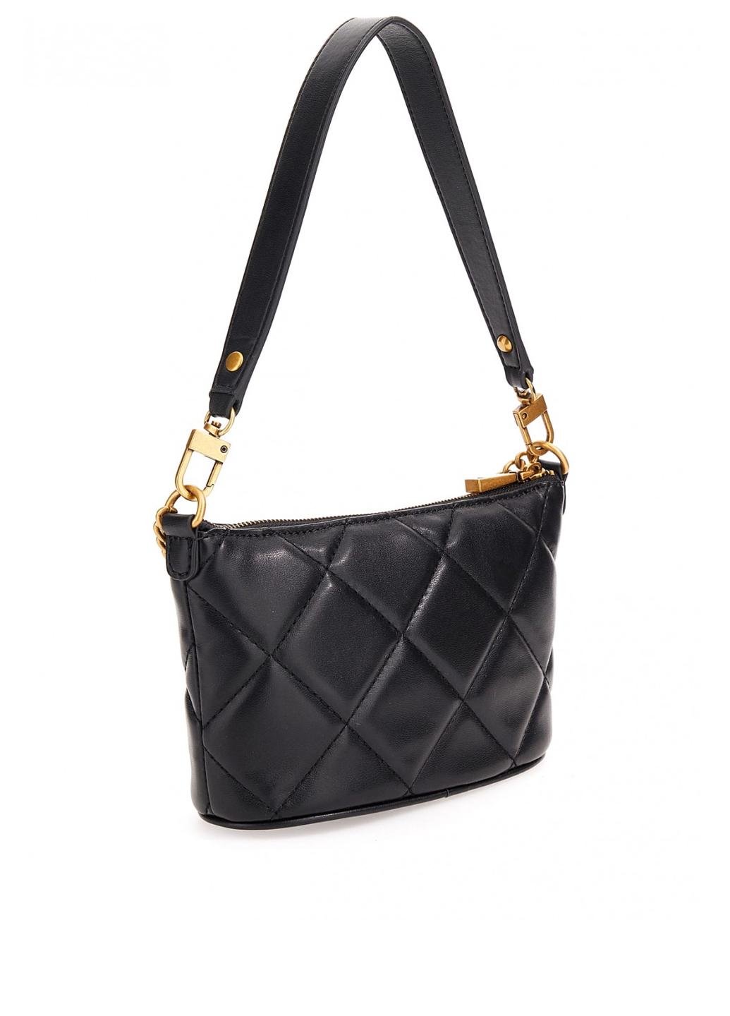 Сумка багет жіноча з еко шкіри GUESS CESSILY BUCKET HWQB7679010-BLA Чорний - фото 2 Сумка багет жіноча з еко шкіри GUESS CESSILY BUCKET HWQB7679010-BLA Чорний - фото 2