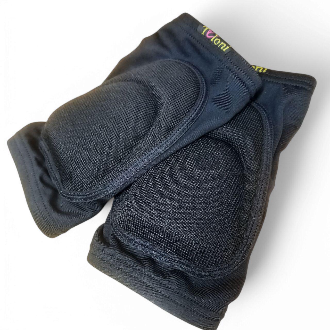 Наколенник для художественной гимнастики Tuloni KPD PL спандекс эластан EVA S 8-12 лет Черный (6936116100767)