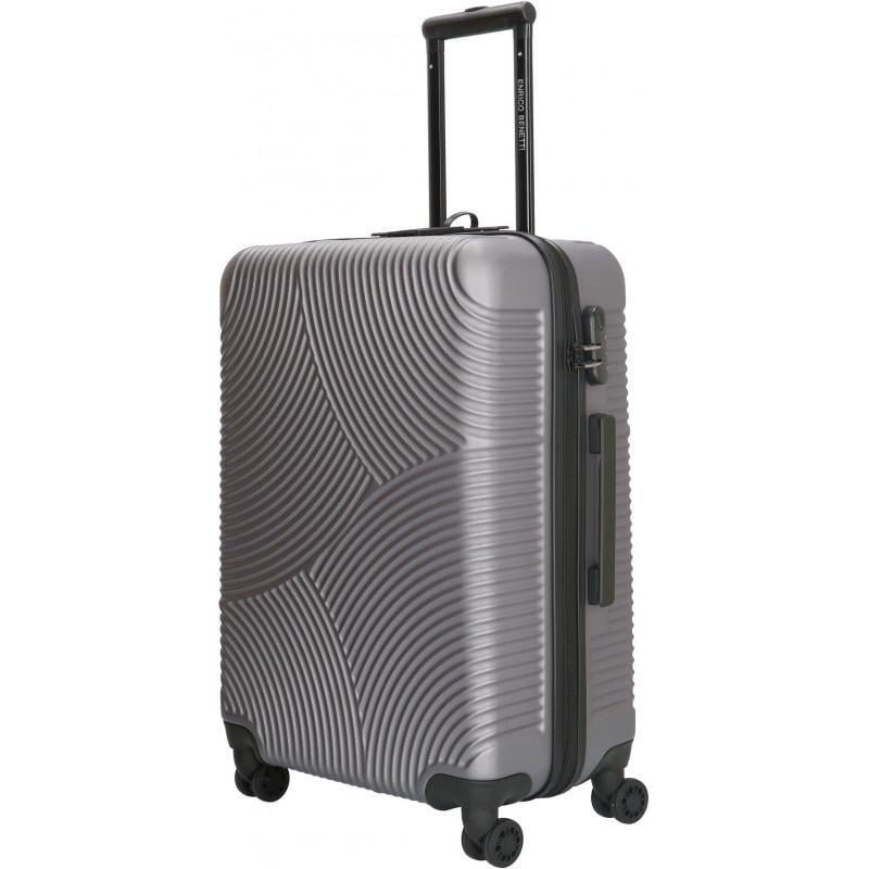 Валіза на 4 колесах Enrico Benetti Louisville M 68 л Grey (Eb39040 012-60)