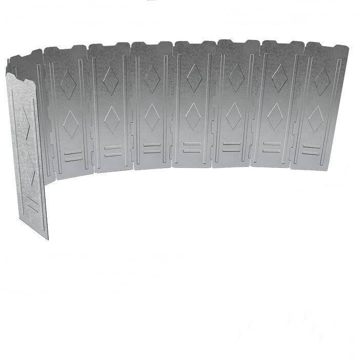 Ветрозащитный экран drado из нержавеющей стали 150х15х50 см (2680822)