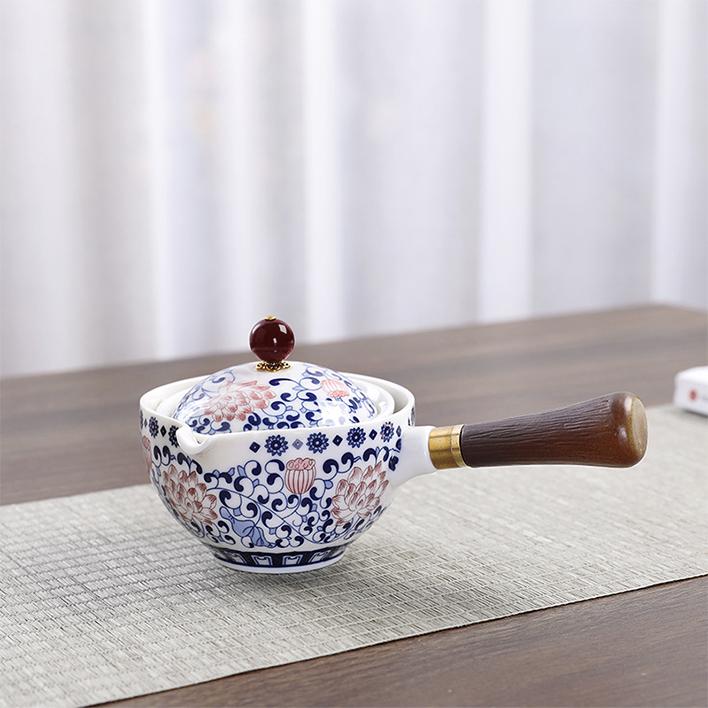 Дорожный набор для чайной церемонии керамический Lotos - фото 4