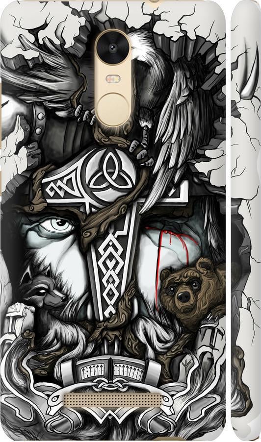 Чохол на Xiaomi Redmi Note 3 Тату Вікінг (4098c-95-42517)