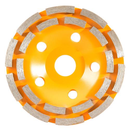 Диск шлифовальный INGCO двухрядный алмазный чашечный 125 мм (000154836) Диск шлифовальный INGCO двухрядный алмазный чашечный 125 мм (000154836)