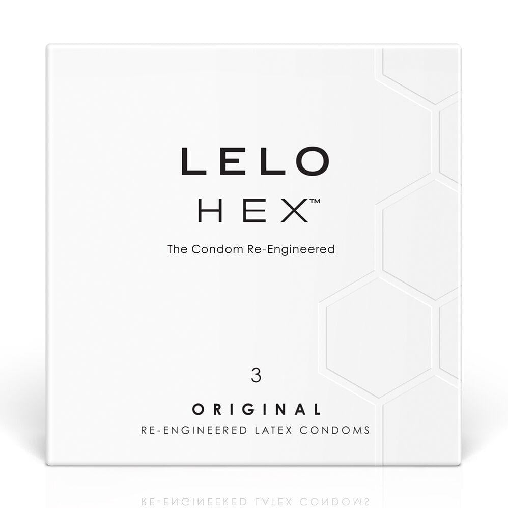 Презервативи LELO HEX Condoms тонкі та суперміцні 3 шт. (BL8130)