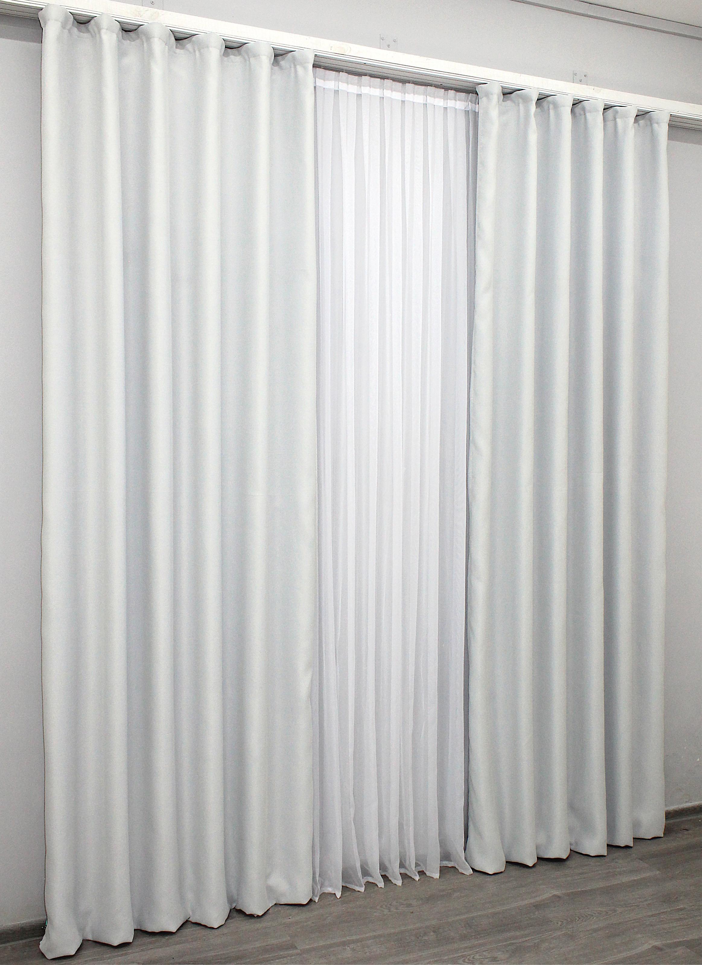 Комплект штор VR-Textil Bagema Rvs № 1247ш блэкаут 150х270 см 2 шт. Светло-серый (33-0080) - фото 5