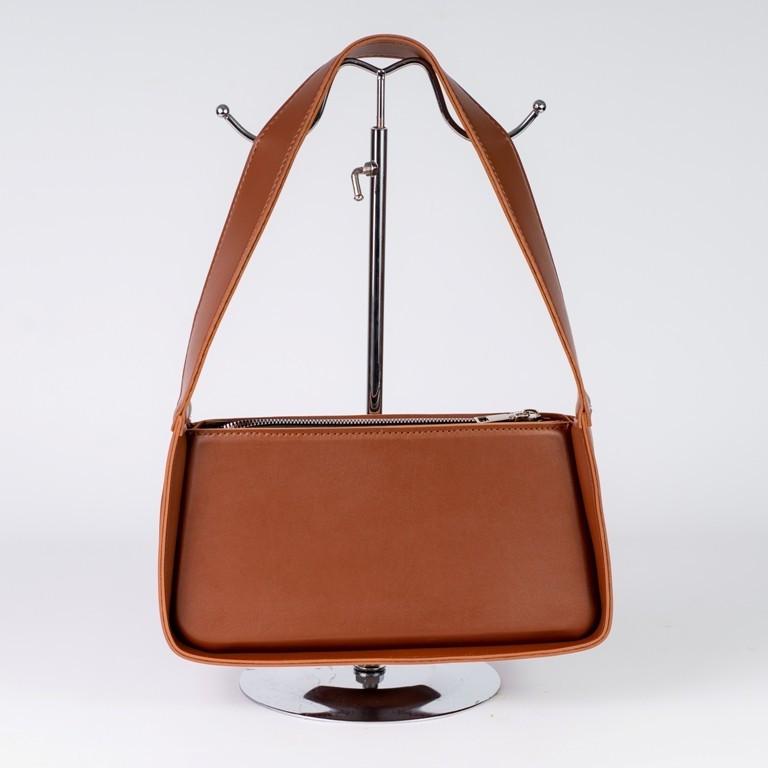 Сумка жіноча багет із глаткою екошкіри XENIA № 24-22 Рудий - фото 2 Сумка жіноча багет із глаткою екошкіри XENIA № 24-22 Рудий - фото 2