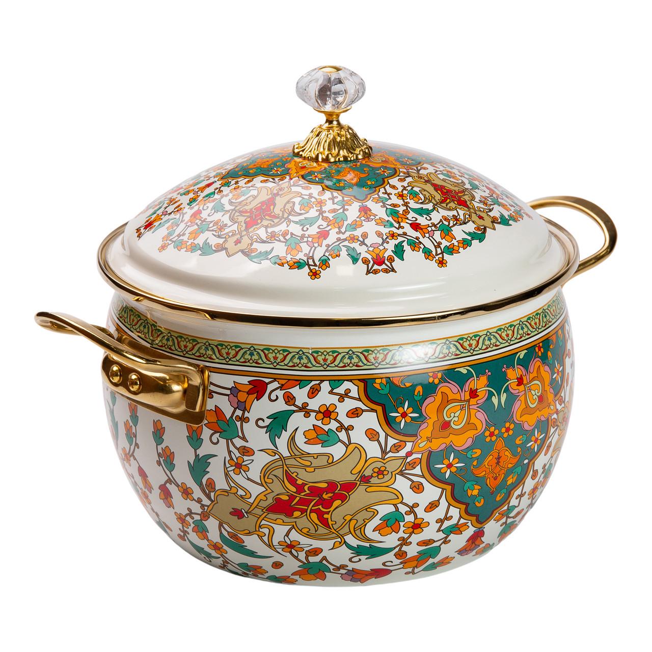 Каструля емальована для газових та електричних плит 5 л (HP-2-116) - фото 3 Каструля емальована для газових та електричних плит 5 л (HP-2-116) - фото 3