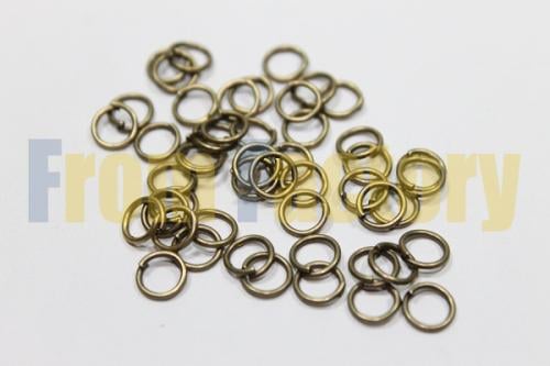 Кольца бижутерные 50 шт. 0,6 см Антик