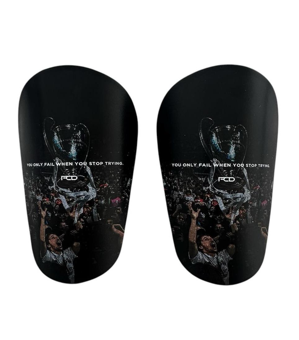 Щитки футбольные You only fail when you stop trying 10х6 см Черный (543864)